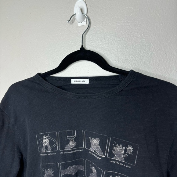 Hiro Clark Wash Up Short Sleeve Graphic Tee In Black - Picture 4 of 7